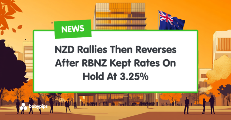 NZD Rallies Then Reverses After RBNZ Kept Rates On Hold At 3.25%