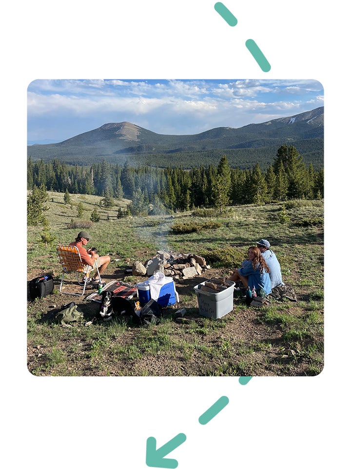 Graphic of a campsite.