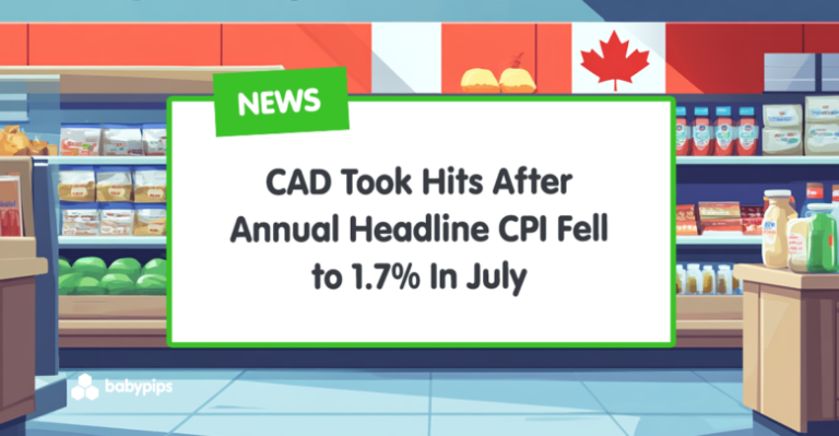 CAD Took Hits After Annual Headline CPI Fell to 1.7% In July