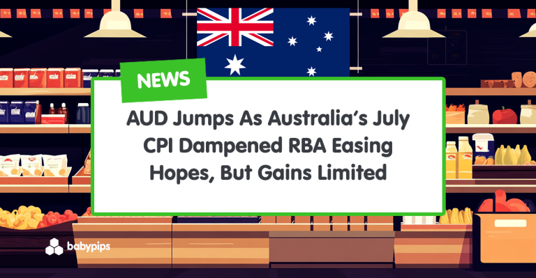 AUD Jumps As Australia’s July CPI Dampened RBA Easing Hopes, But Gains Limited