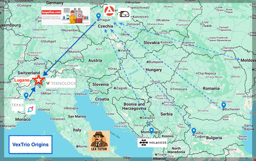 Map of the two original clusters of companies that merged to form the VexTrio network. Source: Infoblox