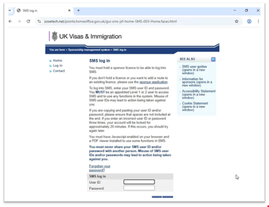 The fake SMS log in page. Source: Mimecast