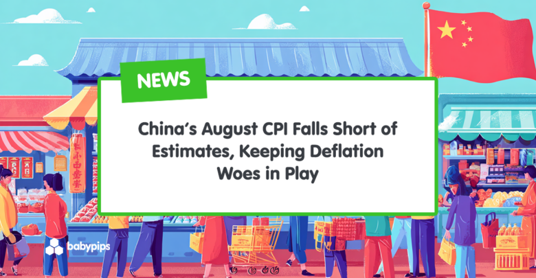 China’s August CPI Falls Short of Estimates, Keeping Deflation Woes in Play