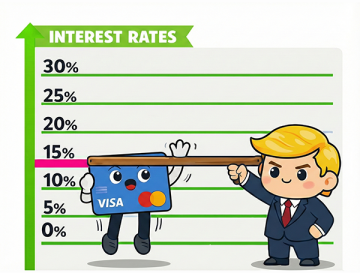 Trump 10% Cap Credit Cards 2026 Illustration