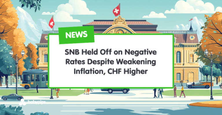 SNB Held Off on Negative Rates Despite Weakening Inflation, CHF Higher
