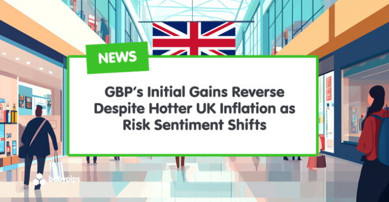 GBP’s Initial Gains Reverse Despite Hotter UK Inflation as Risk Sentiment Shifts