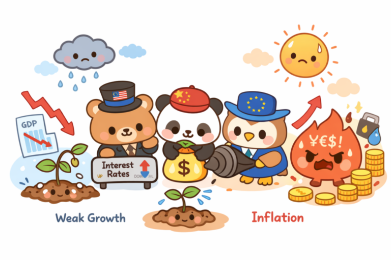 Global PMIs Flash Stagflation Warnings: What It Means for the USD, Equities, and Gold