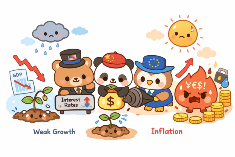 Global PMIs Flash Stagflation Warnings: What It Means for the USD, Equities, and Gold